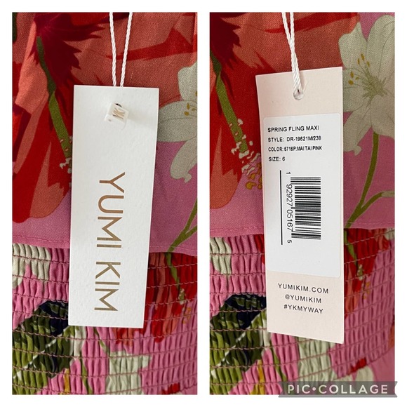 Yumi Kim 6 Spring Fling Maxi Dress Mai Tai Pink - Picture 10 of 10